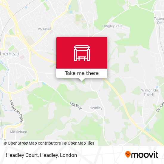 Headley Court, Headley map