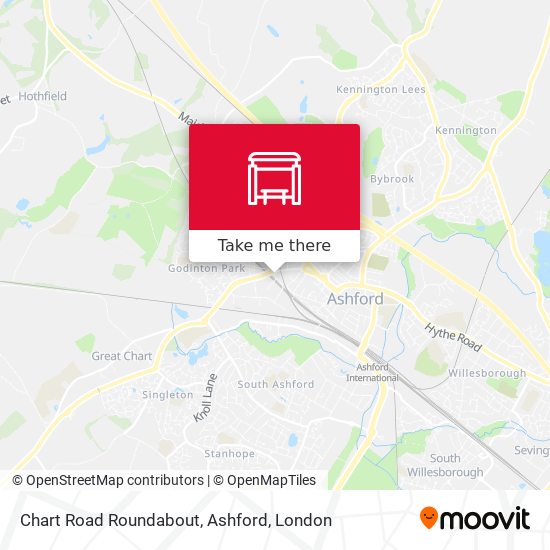 Chart Road Roundabout, Ashford map