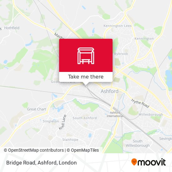 Bridge Road, Ashford map