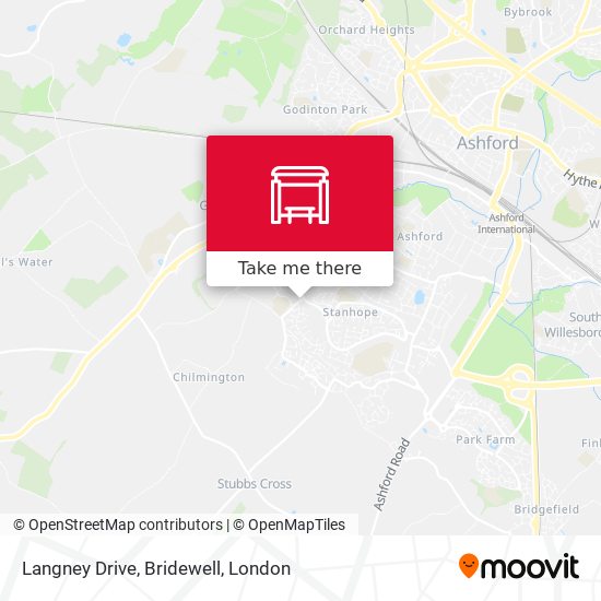 Langney Drive, Bridewell map