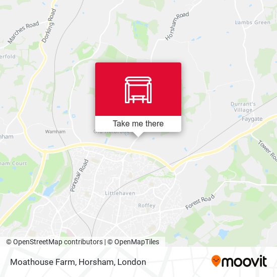 Moathouse Farm, Horsham map