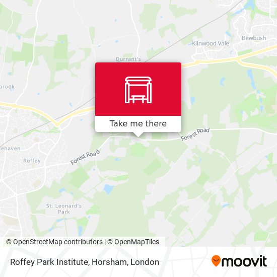 Roffey Park Institute, Horsham map