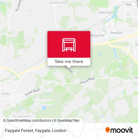 Faygate Forest, Faygate map