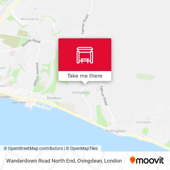 Wanderdown Road North End, Ovingdean map