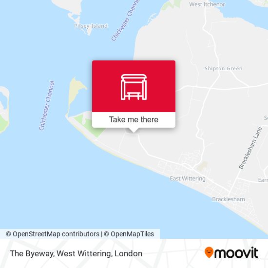 The Byeway, West Wittering map