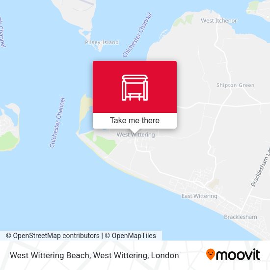West Wittering Beach, West Wittering map