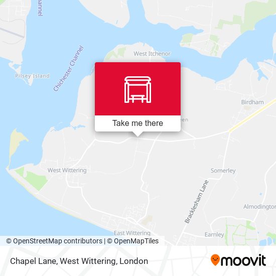 Chapel Lane, West Wittering map