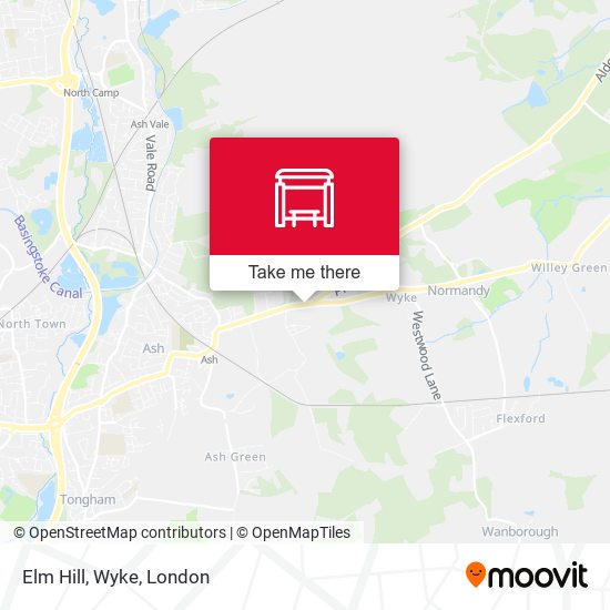Elm Hill, Wyke map