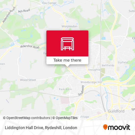 Liddington Hall Drive, Rydeshill map