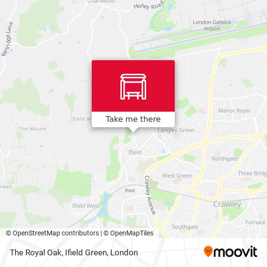 The Royal Oak, Ifield Green map