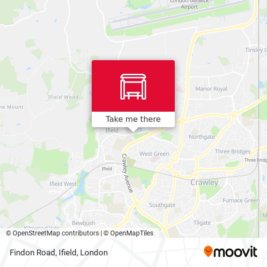 Findon Road, Ifield map