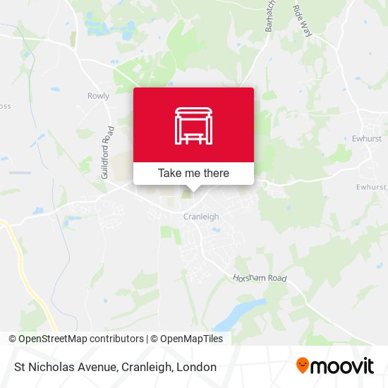 St Nicholas Avenue, Cranleigh map