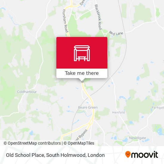 Old School Place, South Holmwood map