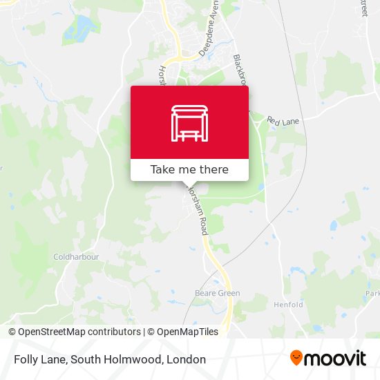 Folly Lane, South Holmwood map