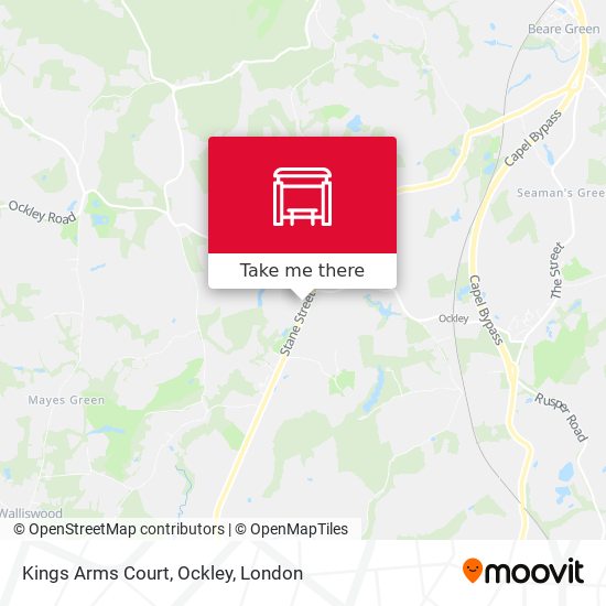 Kings Arms Court, Ockley map