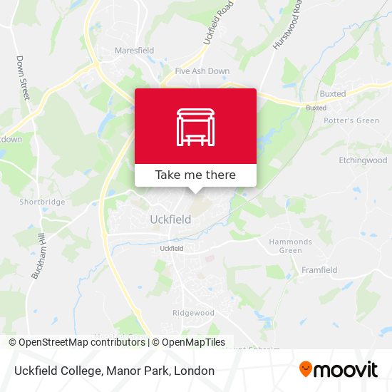 Uckfield College, Manor Park map