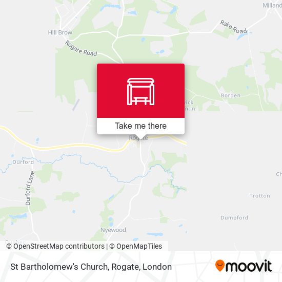 St Bartholomew's Church, Rogate map