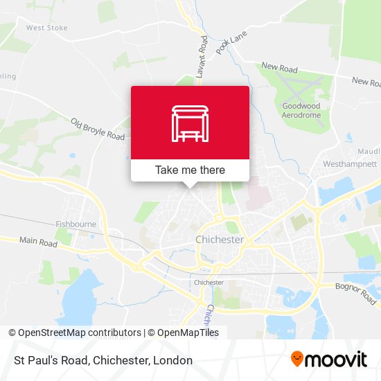 St Paul's Road, Chichester map