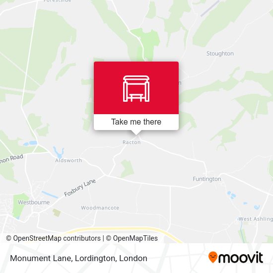 Monument Lane, Lordington map