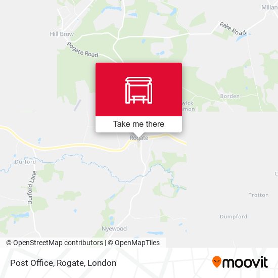 Post Office, Rogate map
