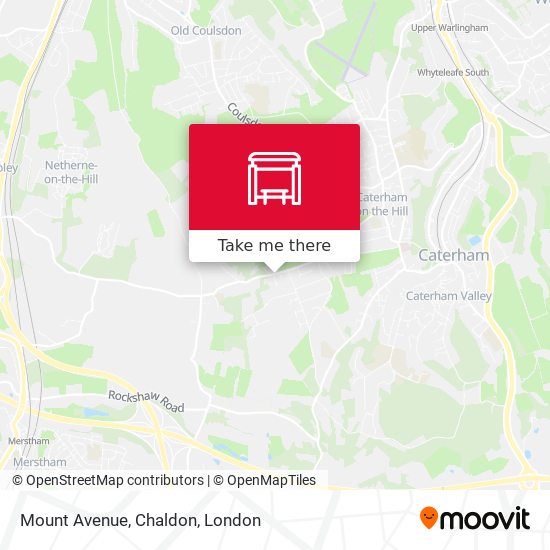 Mount Avenue, Chaldon map