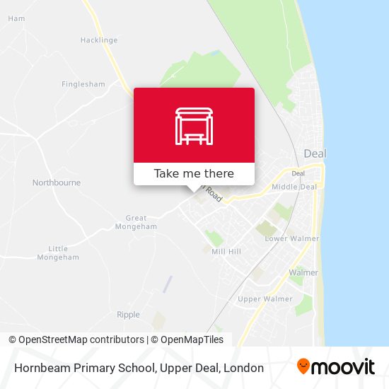 Hornbeam Primary School, Upper Deal map