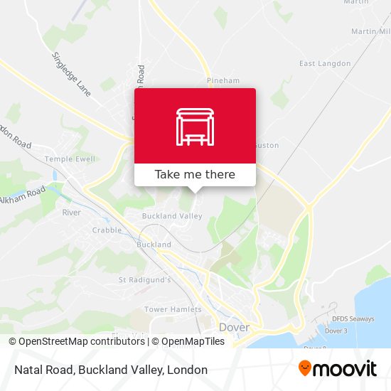 Natal Road, Buckland Valley map