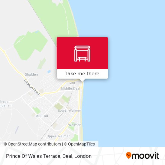 Prince Of Wales Terrace, Deal map