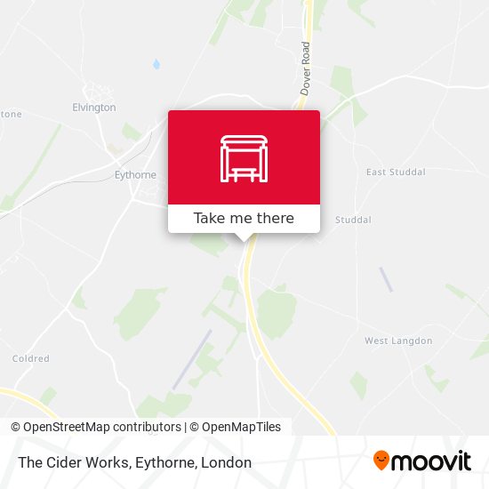 The Cider Works, Eythorne map