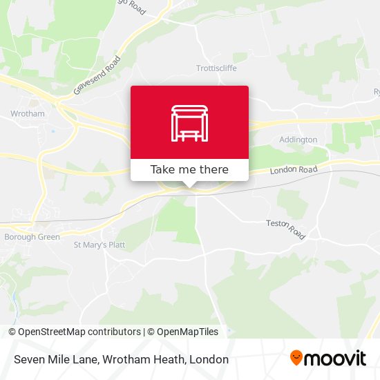 Seven Mile Lane, Wrotham Heath map