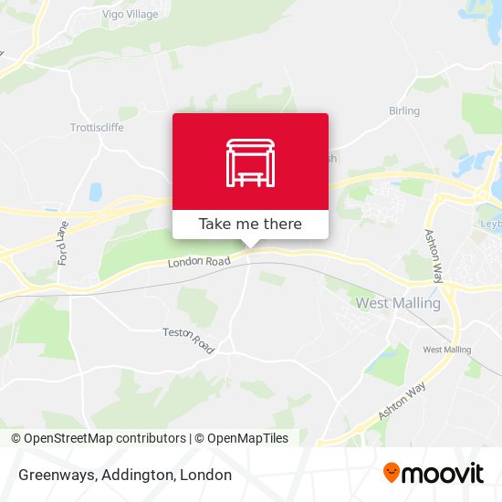 Greenways, Addington map