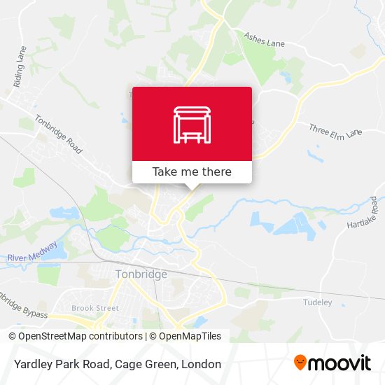 Yardley Park Road, Cage Green map