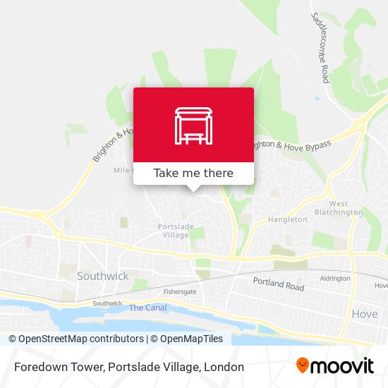 Foredown Tower, Portslade Village map