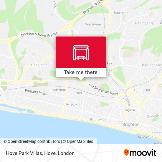 Hove Park Villas, Hove map