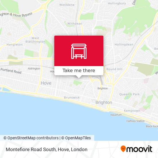 Montefiore Road South, Hove map