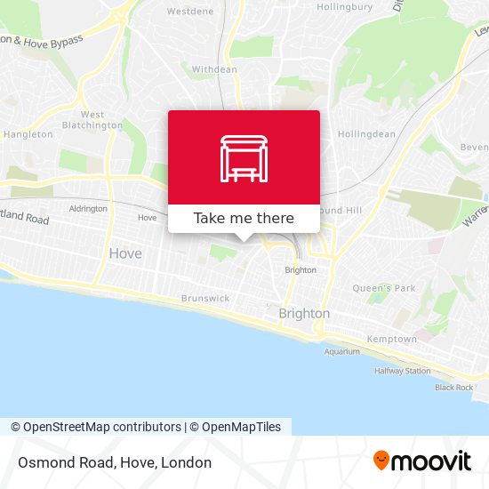 Osmond Road, Hove map