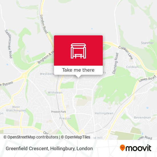 Greenfield Crescent, Hollingbury map
