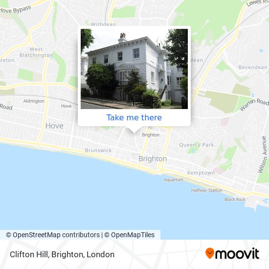 Clifton Hill, Brighton map