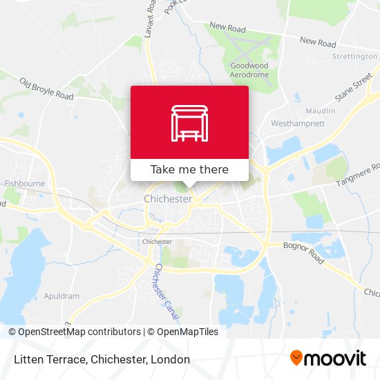 Litten Terrace, Chichester map