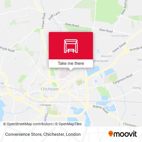 Convenience Store, Chichester map