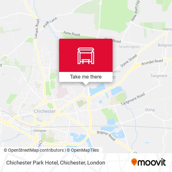 Chichester Park Hotel, Chichester map