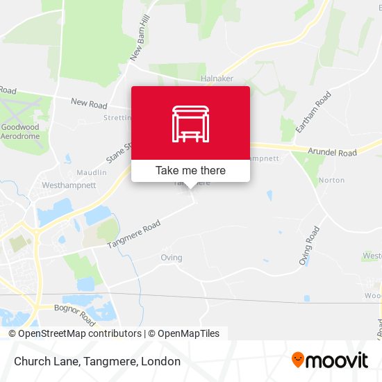 Church Lane, Tangmere map
