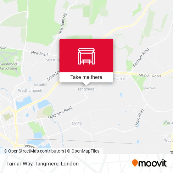 Tamar Way, Tangmere map