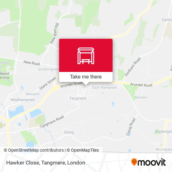Hawker Close, Tangmere map
