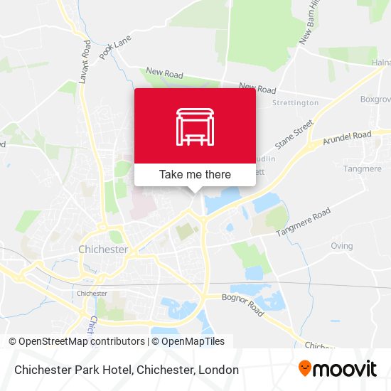 Chichester Park Hotel, Chichester map