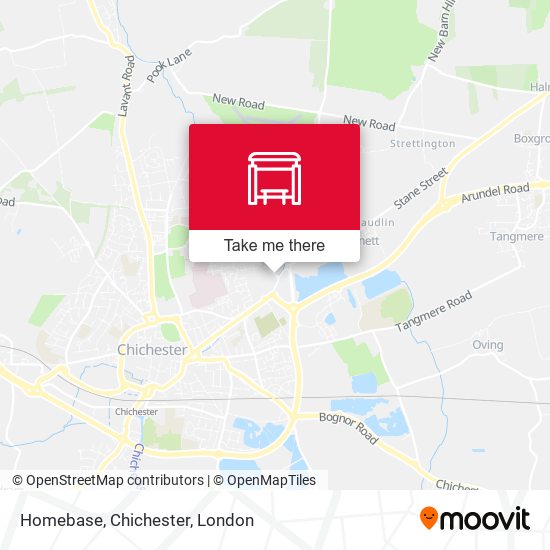 Homebase, Chichester map