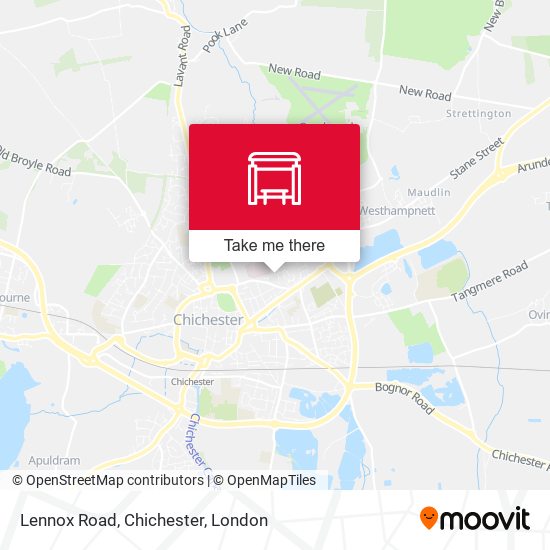 Lennox Road, Chichester map