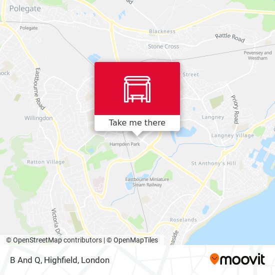 B And Q, Highfield map