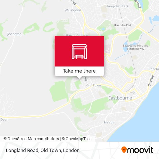 Longland Road, Old Town map