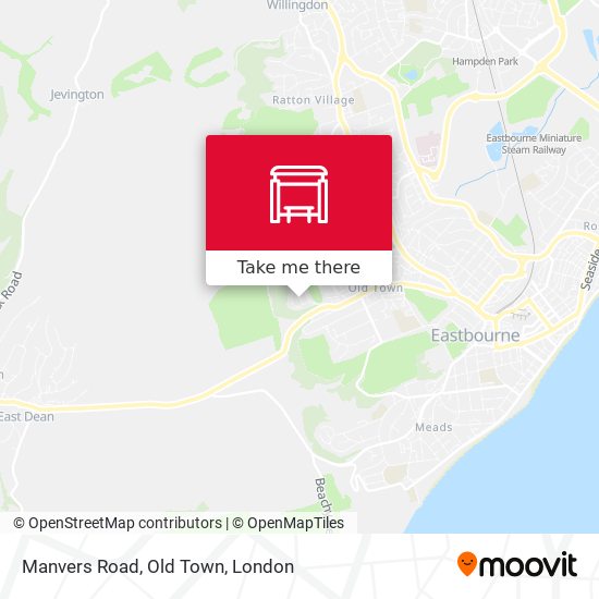Manvers Road, Old Town map